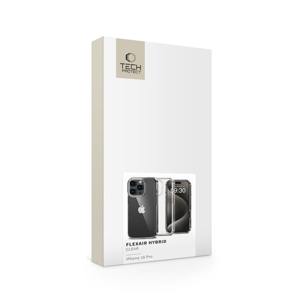 Tech-Protect Tech-Protect iPhone 16 Pro Skal FlexAir Hybrid Transparent