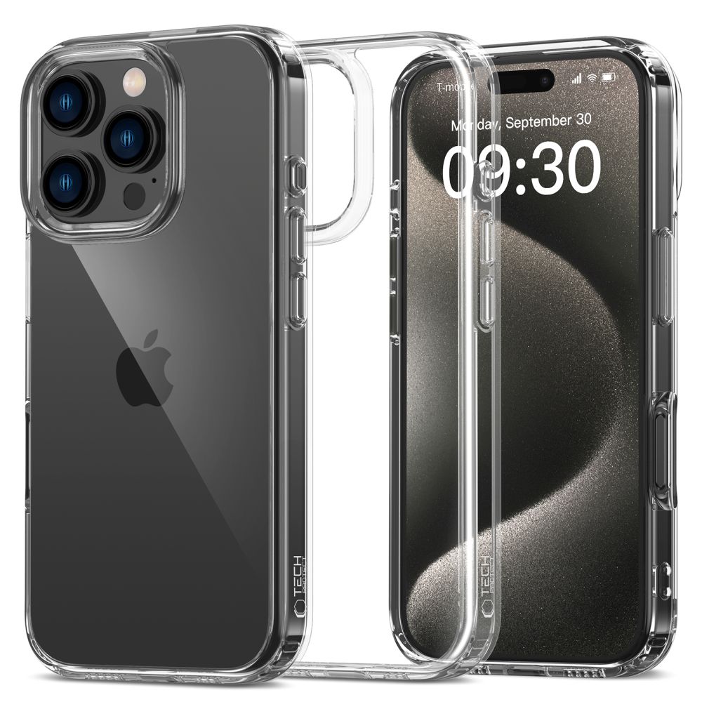 Tech-Protect Tech-Protect iPhone 16 Pro Max Skal FlexAir Hybrid Transparent