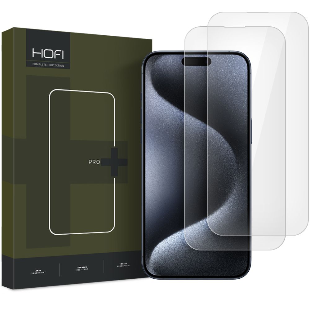 HOFI HOFI iPhone 16 2-PACK Skärmskydd Pro+ Transparent