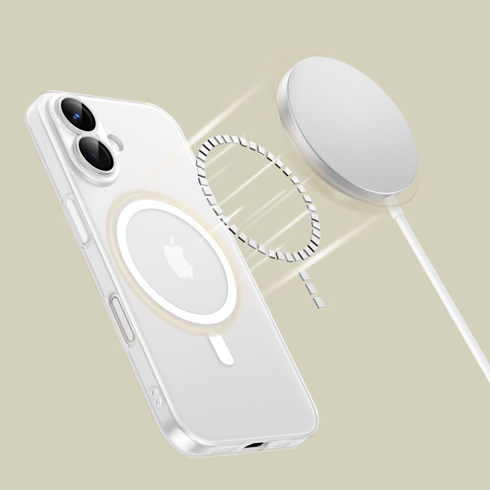 Tech-Protect Tech-Protect iPhone 16 Skal MagSafe MagSlim Matt Vit