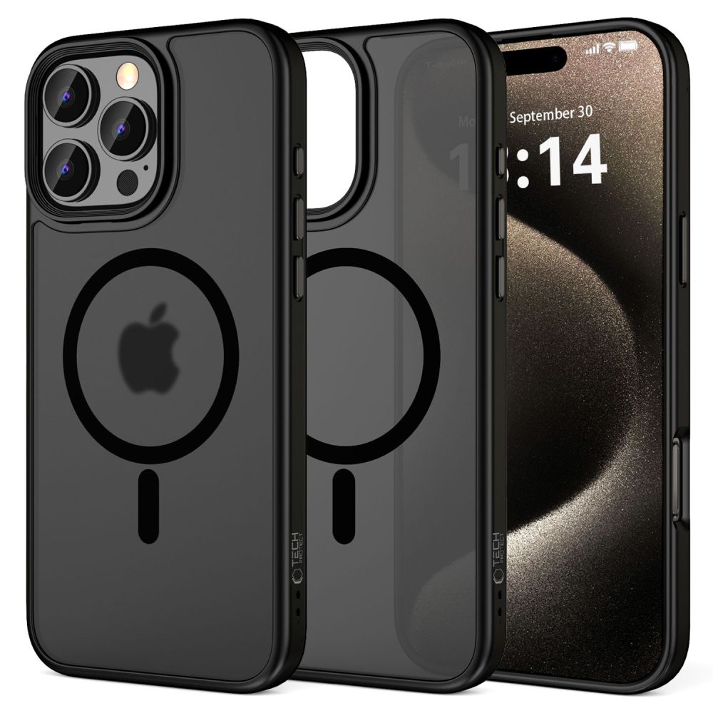 Tech-Protect Tech-Protect iPhone 16 Pro Skal MagSafe MagMat Matt Svart
