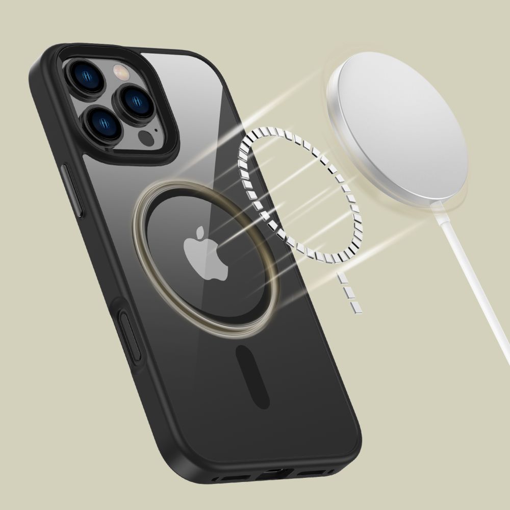 Tech-Protect Tech-Protect iPhone 16 Pro Max Skal MagSafe MagMat Svart/Transparent
