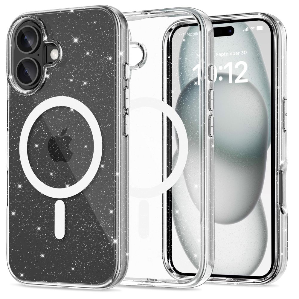 Tech-Protect Tech-Protect iPhone 16 Skal MagSafe FlexAir Hybrid Glitter