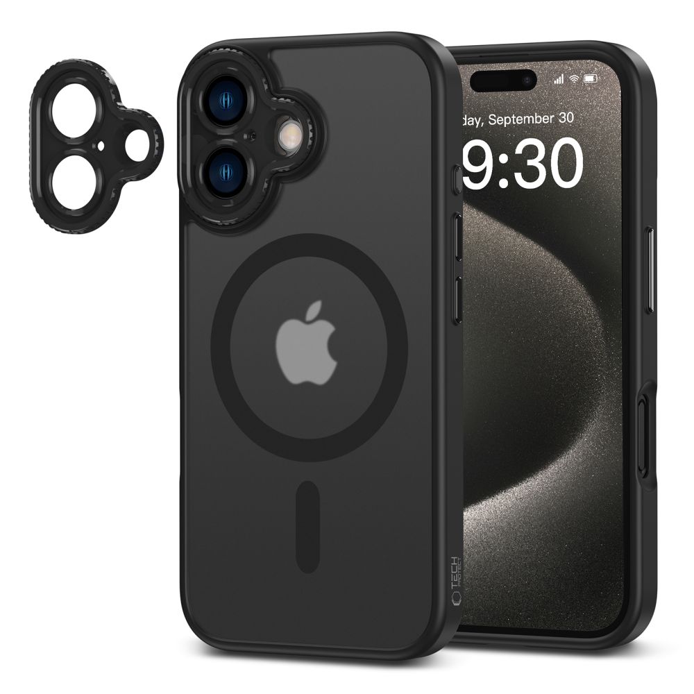Tech-Protect Tech-Protect iPhone 16 Skal MagSafe MagCam Matt Svart
