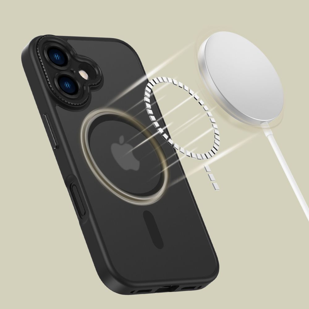 Tech-Protect Tech-Protect iPhone 16 Skal MagSafe MagCam Matt Svart