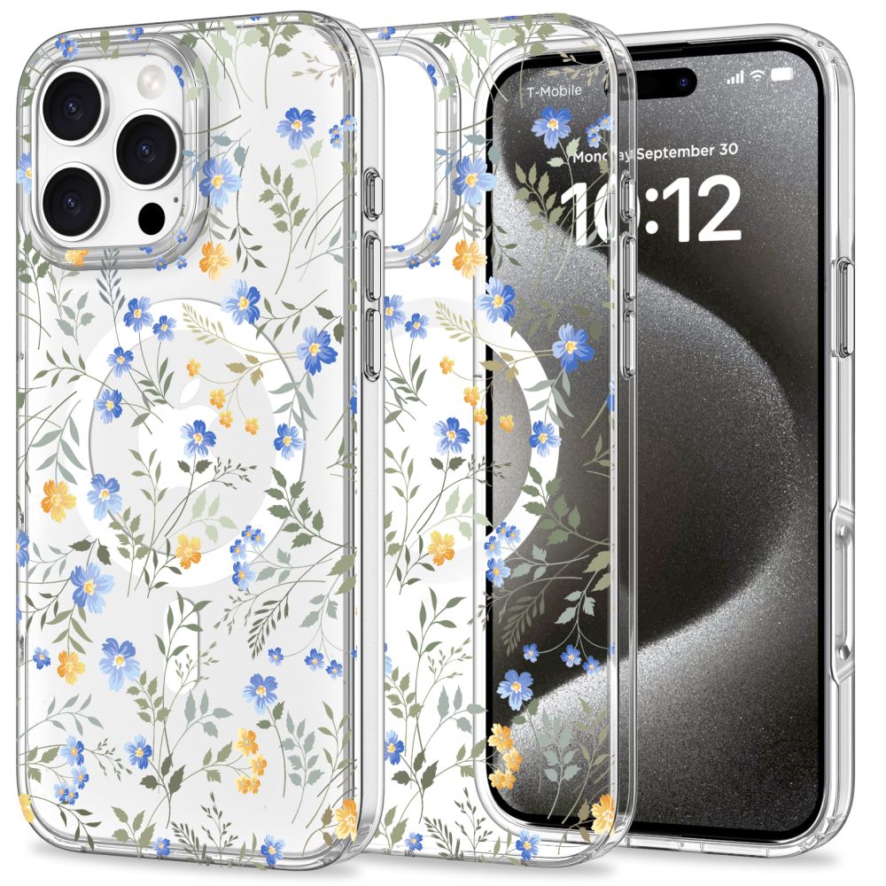 Tech-Protect Tech-Protect iPhone 16 Pro Max Skal MagSafe MagMood Spring Flowers