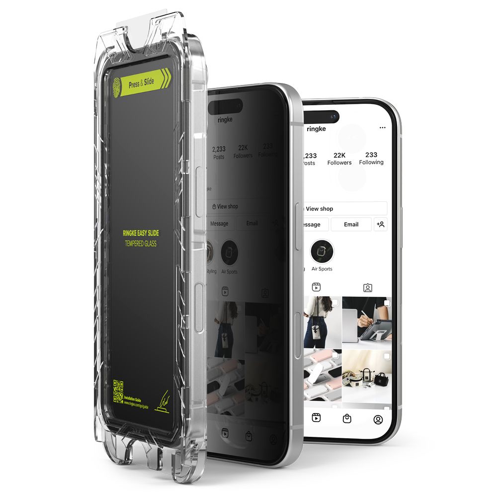 Ringke Ringke iPhone 16 Pro Max 2-PACK Skärmskydd Easy Slide Privacy