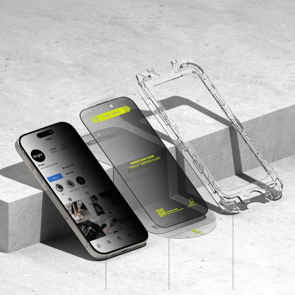 Ringke Ringke iPhone 16 Pro Max 2-PACK Skärmskydd Easy Slide Privacy