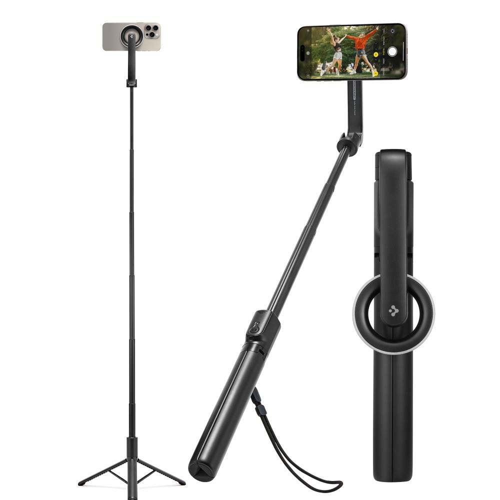 Spigen Spigen 120 cm MagSafe Bluetooth Selfiestick Tripod Svart