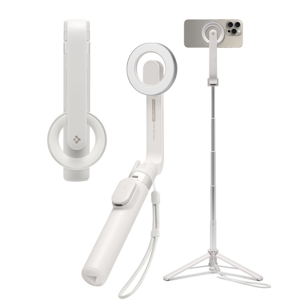 Spigen Spigen 74 cm MagSafe Bluetooth Selfiestick Tripod Dune Beige