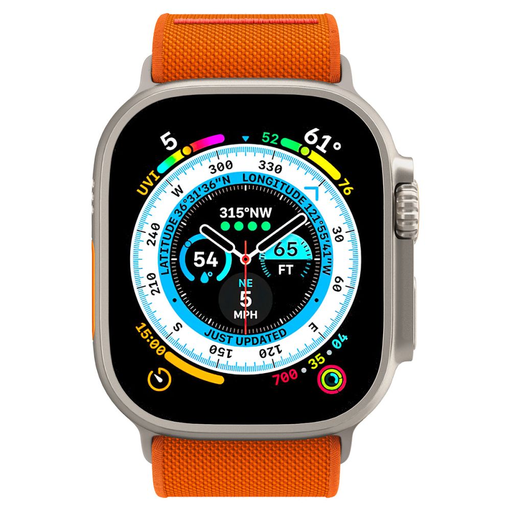 Spigen Spigen Apple Watch 42/44/45/46/49 mm Armband Fit Lite Ultra Orange