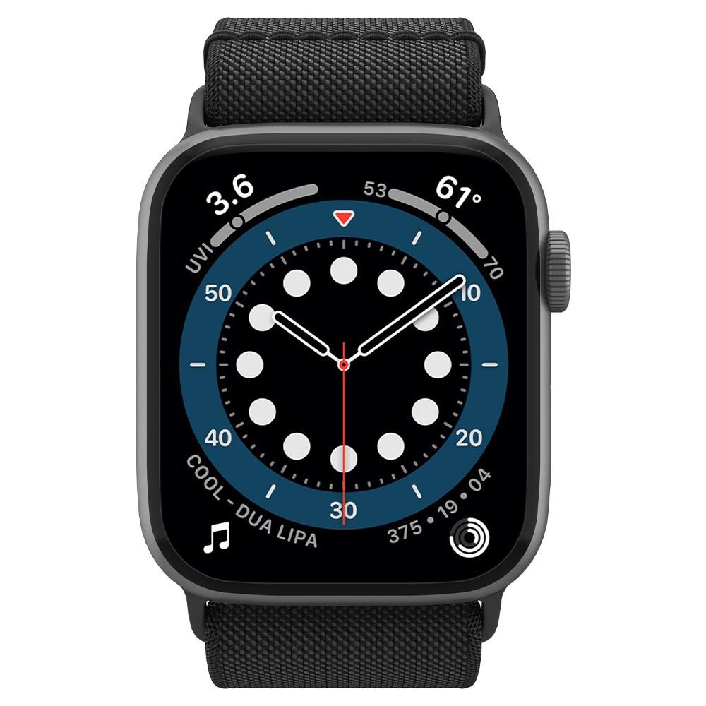 Spigen Spigen Apple Watch 42/44/45/46/49 mm Armband Fit Lite Svart