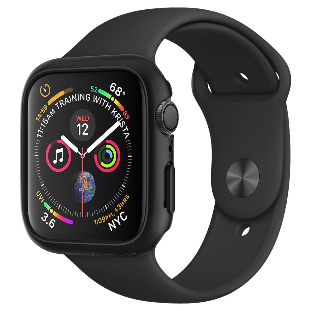 Spigen Spigen Apple Watch 44 mm Skal Thin Fit Svart