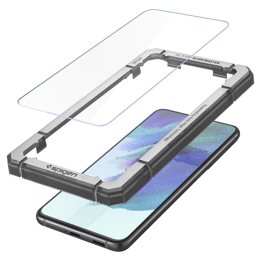 Spigen Spigen Samsung Galaxy S21 FE 2-PACK Skärmskydd ALM GLAS.tR