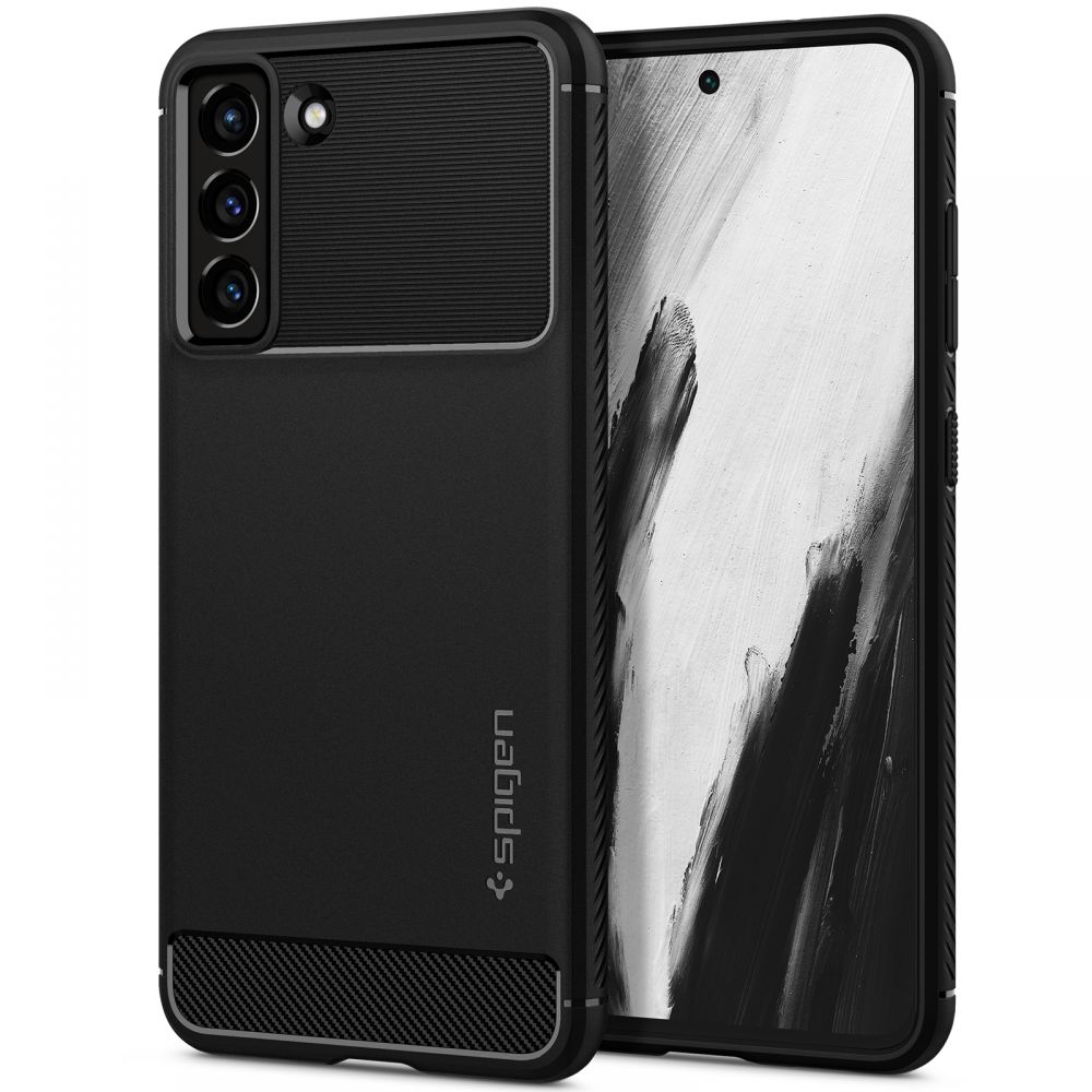 Spigen Spigen Samsung Galaxy S21 FE Skal Rugged Armor Svart