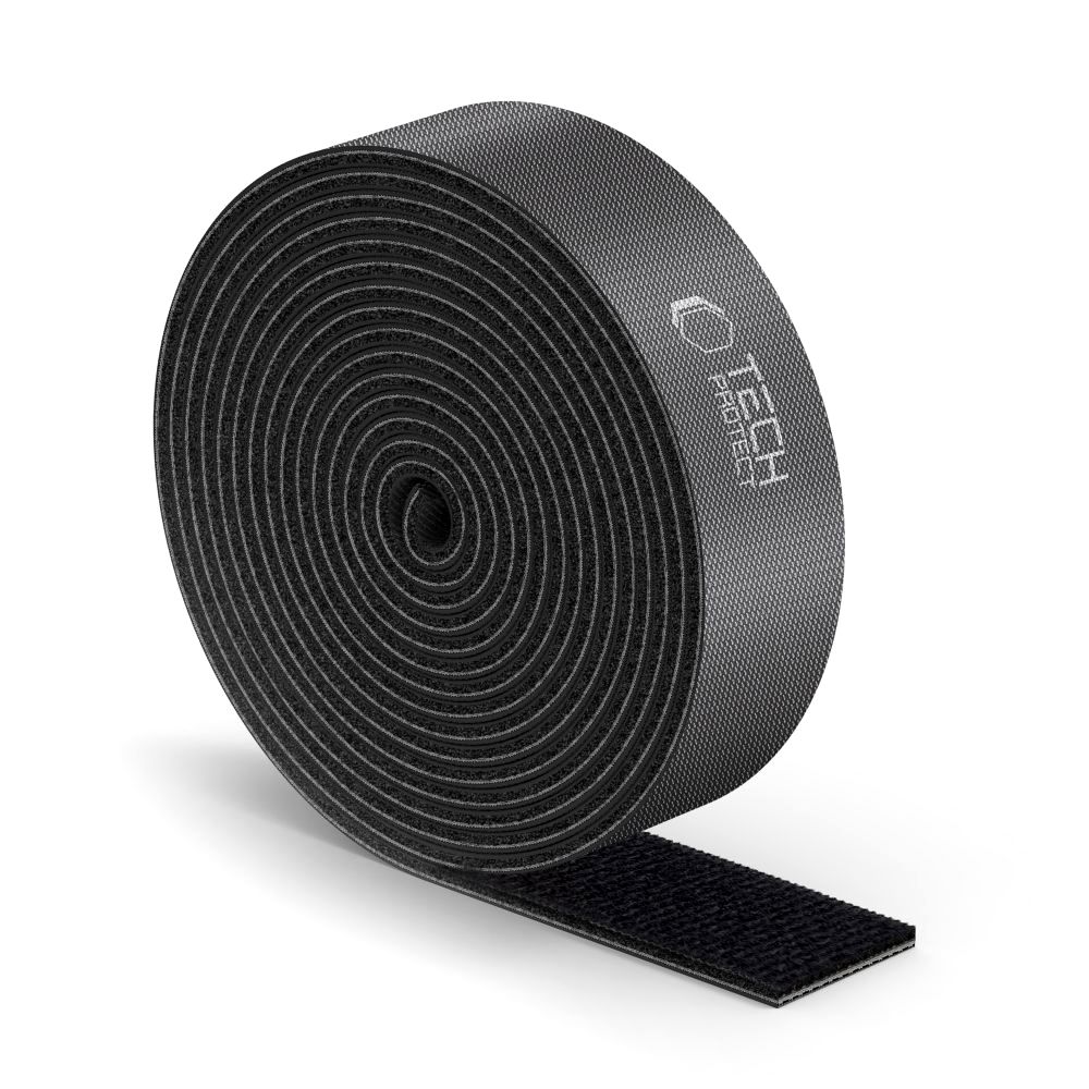 Tech-Protect Tech-Protect 3 m Kabelorganiserare Velcro Svart