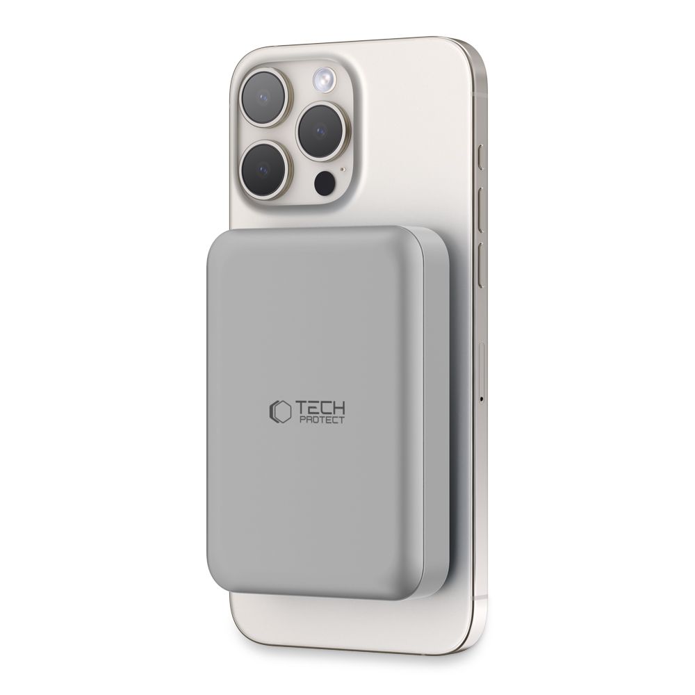 Tech-Protect Tech-Protect 10000 mAh MagSafe Powerbank LifeMag Titanium