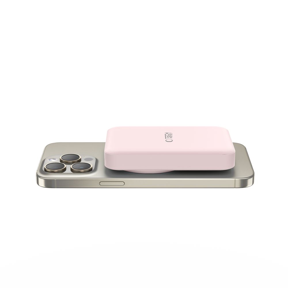 Tech-Protect Tech-Protect 10000 mAh MagSafe Powerbank LifeMag Rosa
