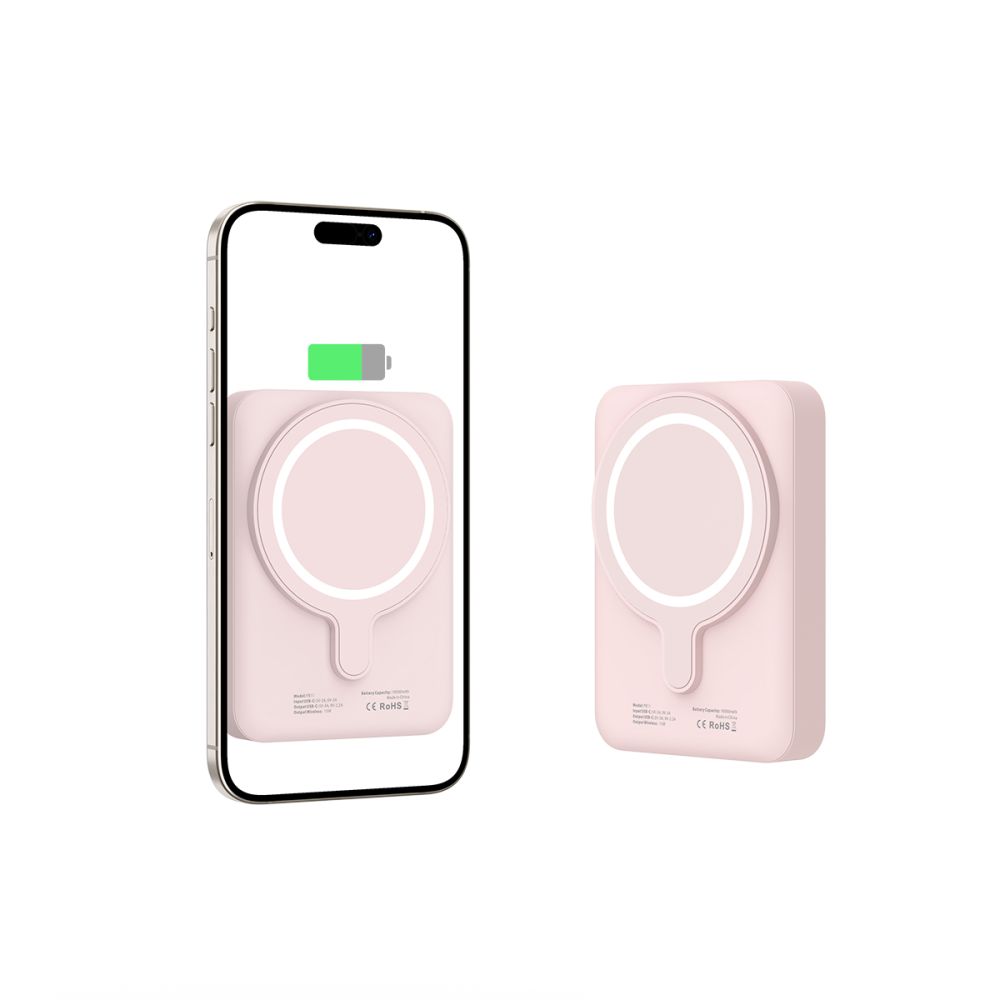 Tech-Protect Tech-Protect 10000 mAh MagSafe Powerbank LifeMag Rosa