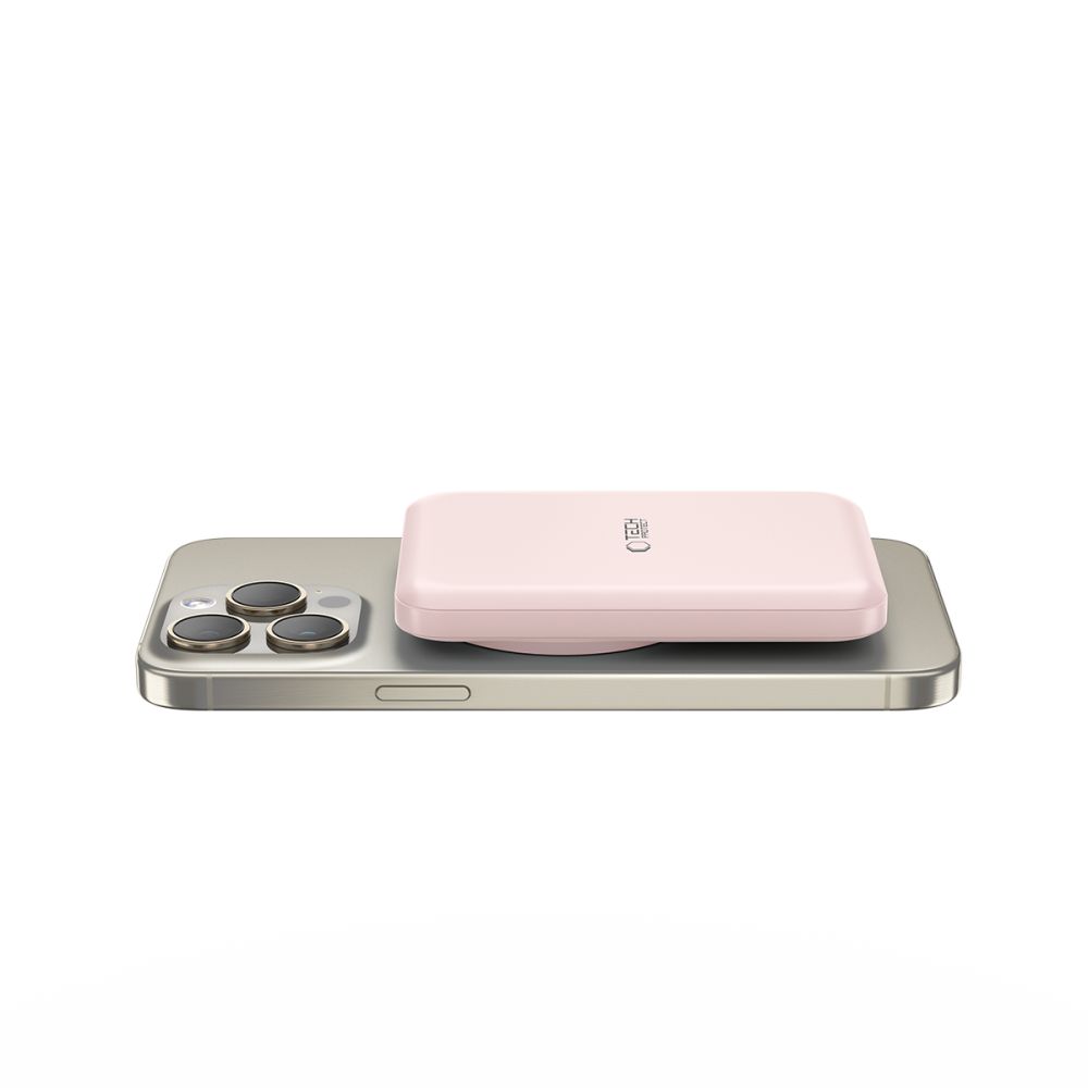 Tech-Protect Tech-Protect 5000 mAh MagSafe Powerbank LifeMag Rosa