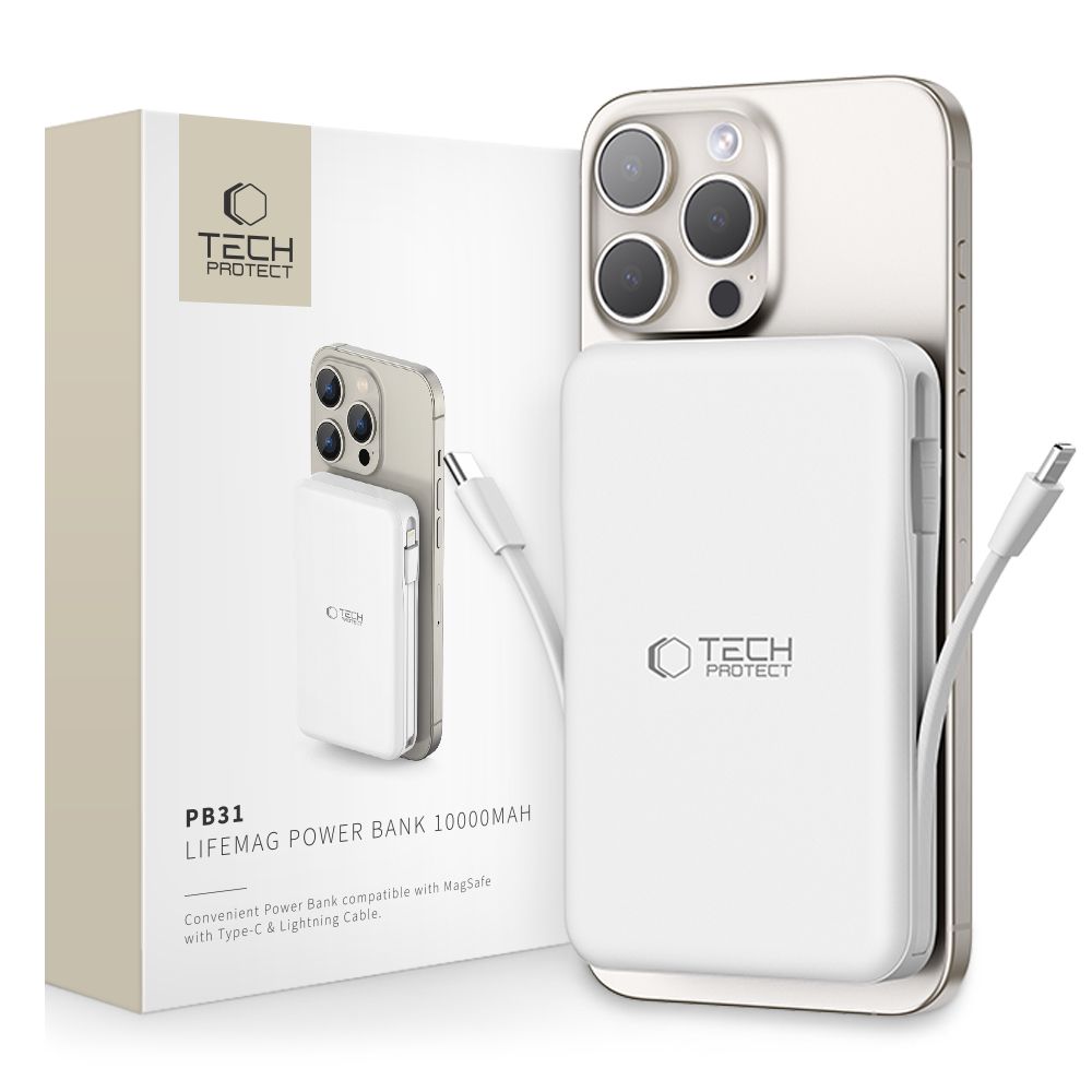 Tech-Protect Tech-Protect 10000 mAh MagSafe Powerbank LifeMag Vit