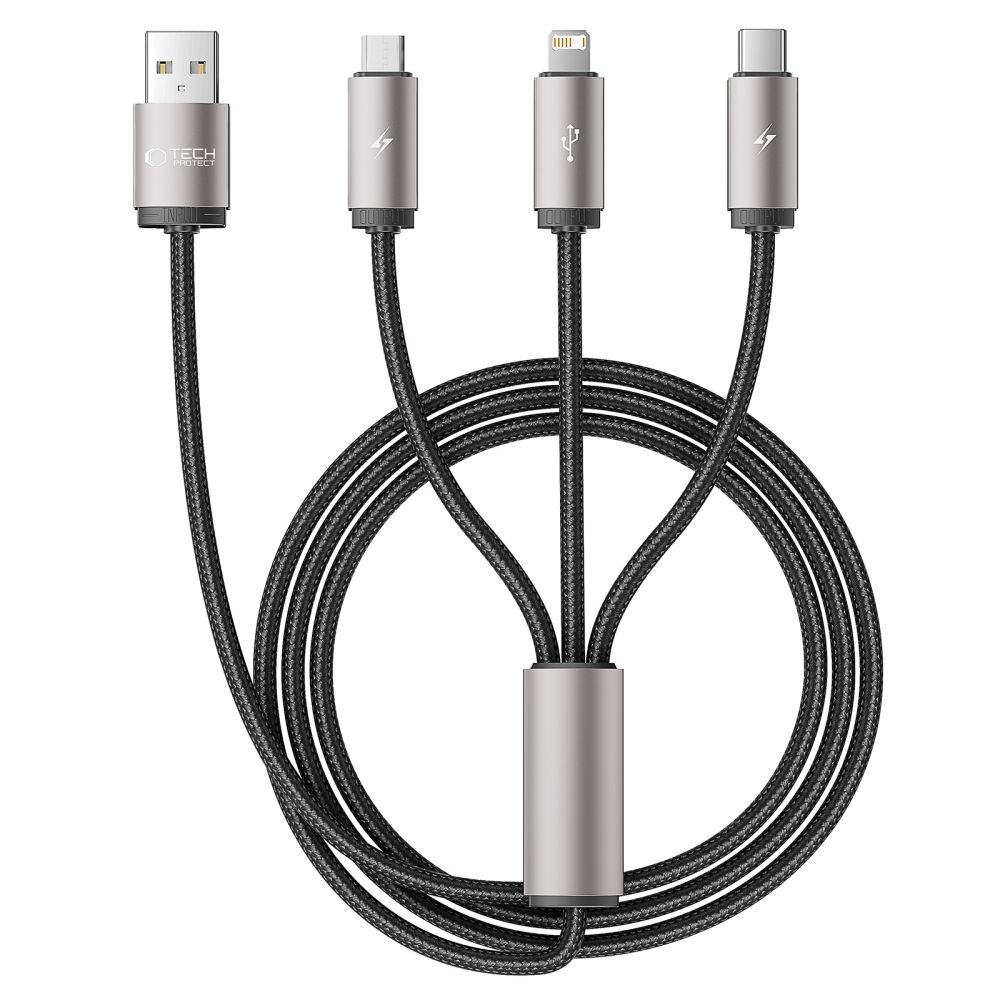 Tech-Protect Tech-Protect 1 m 3.5A 3in1 USB-C/Lightning/Micro Kabel UltraBoost