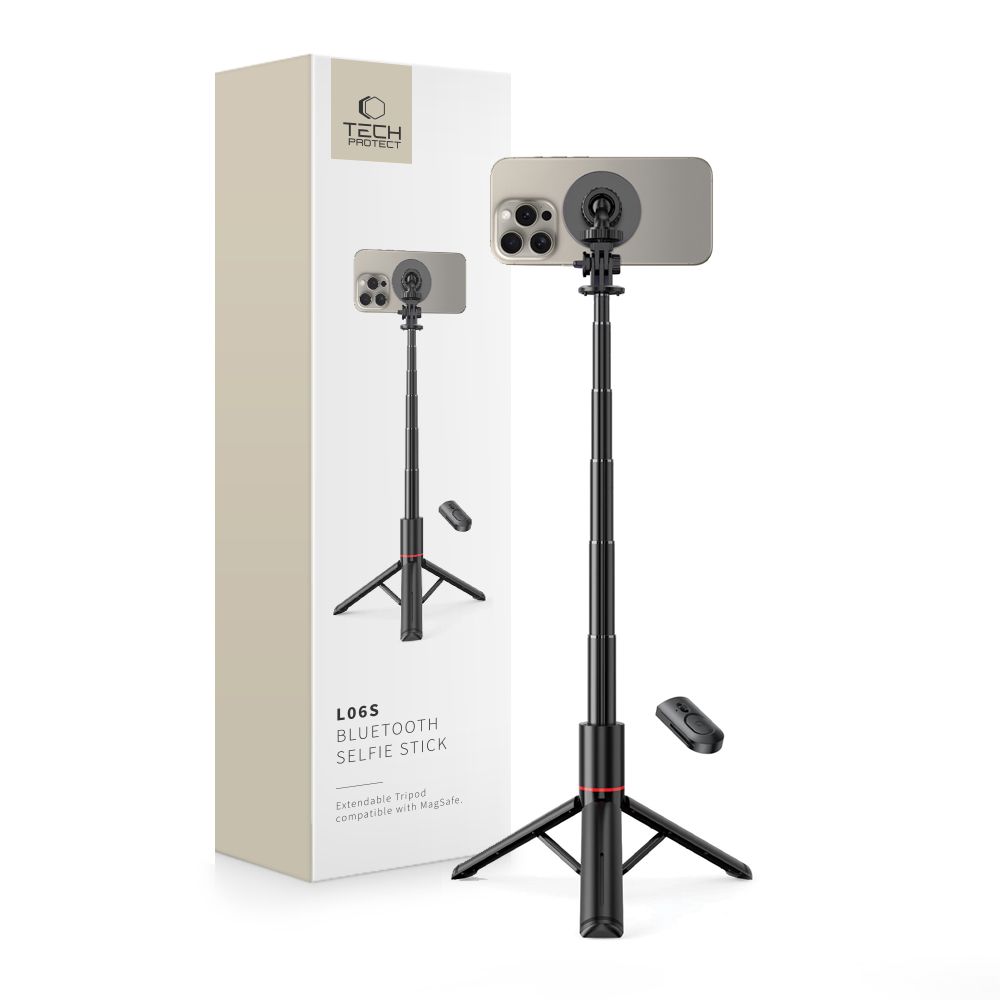 Tech-Protect Tech-Protect Bluetooth MagSafe Selfiestick Tripod Svart