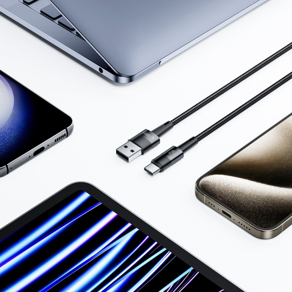 Tech-Protect Tech-Protect 0.5 m 66W/6A USB-C Kabel UltraBoost Grå
