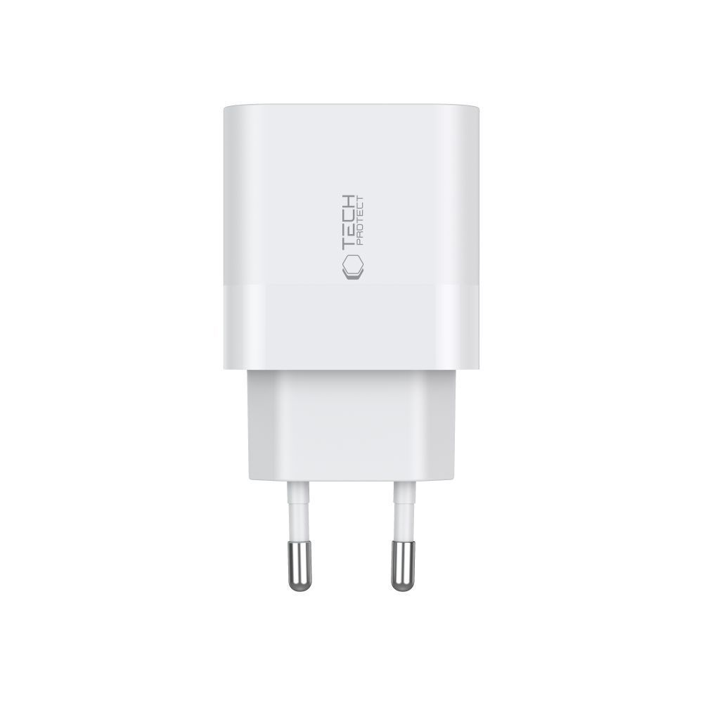 Tech-Protect Tech-Protect 20W Väggladdare PD Inkl. USB-C Kabel Vit