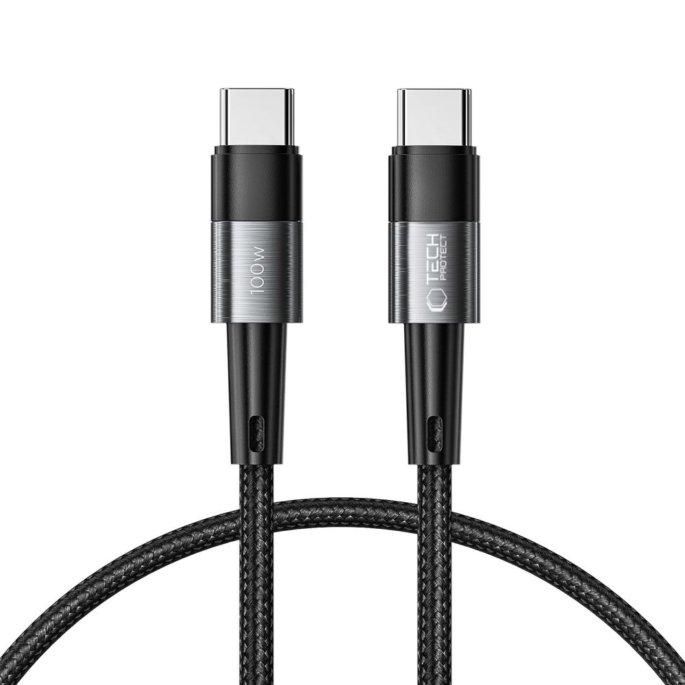 Tech-Protect Tech-Protect 0.25 m 100W/5A PD USB-C - USB-C Kabel UltraBoost Grå