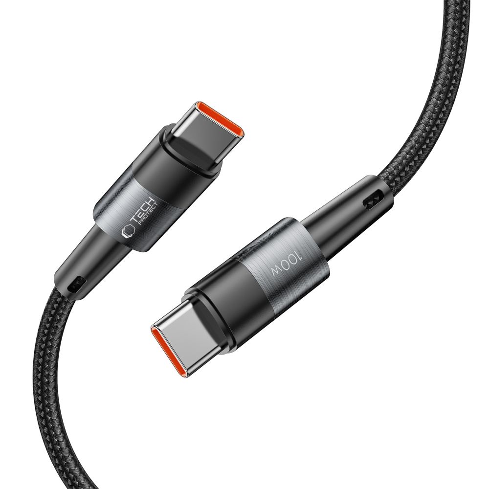 Tech-Protect Tech-Protect 0.25 m 100W/5A PD USB-C - USB-C Kabel UltraBoost Grå