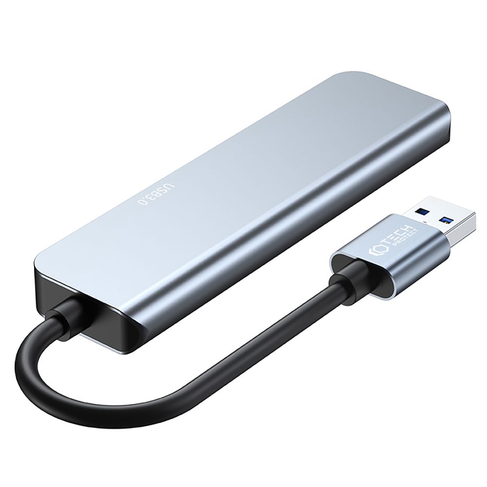 Tech-Protect Tech-Protect 5in1 USB-A Hub USB-C / USB-A Grå