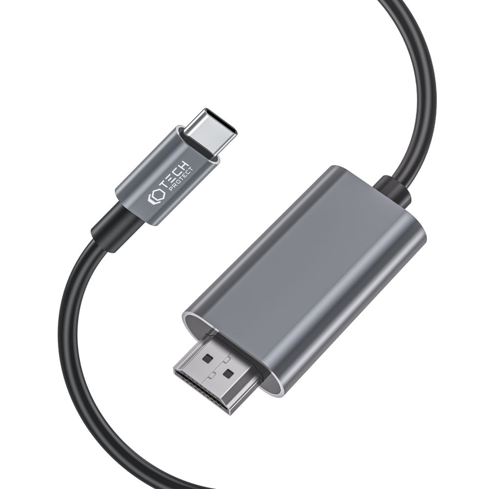Tech-Protect Tech-Protect 2 m 4K 60Hz USB-C - HDMI Kabel UltraBoost Svart