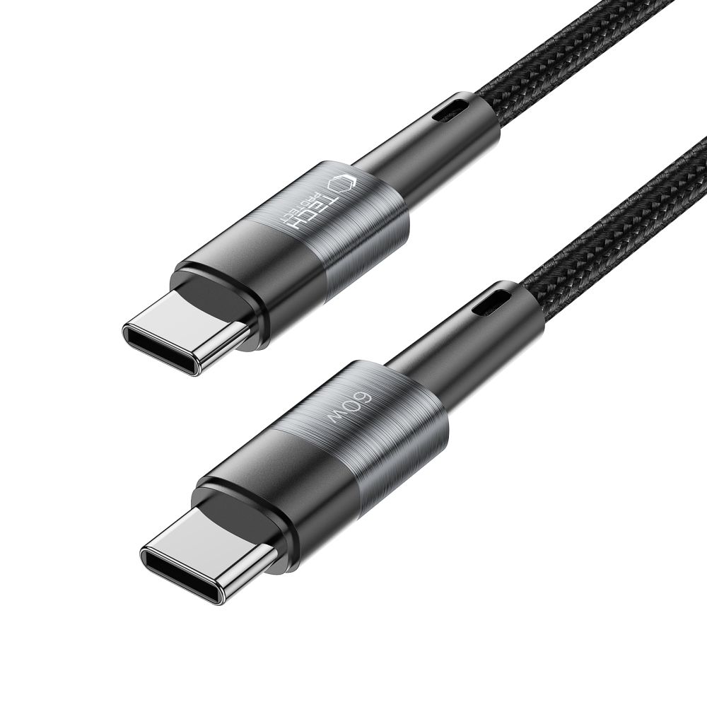 Tech-Protect Tech-Protect 2 m 60W/3A PD USB-C - USB-C Kabel UltraBoost Grå