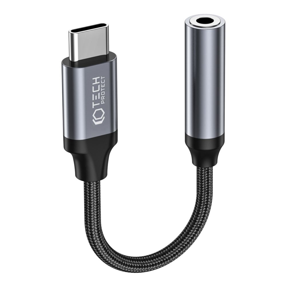 Tech-Protect Tech-Protect USB-C - 3.5 mm AUX Hona Adapter UltraBoost Svart