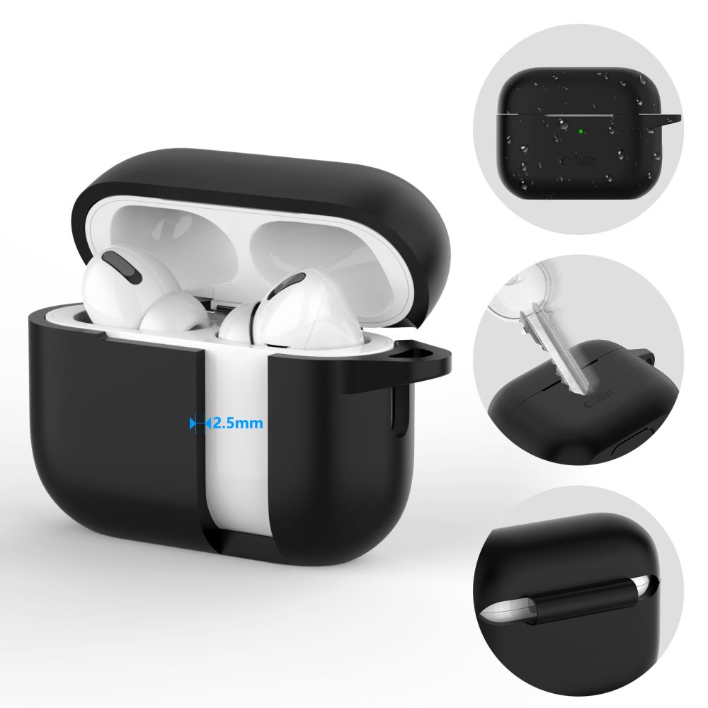 Tech-Protect Tech-Protect AirPods Pro 1 / 2 Skal Silikon Hook Baby Blue