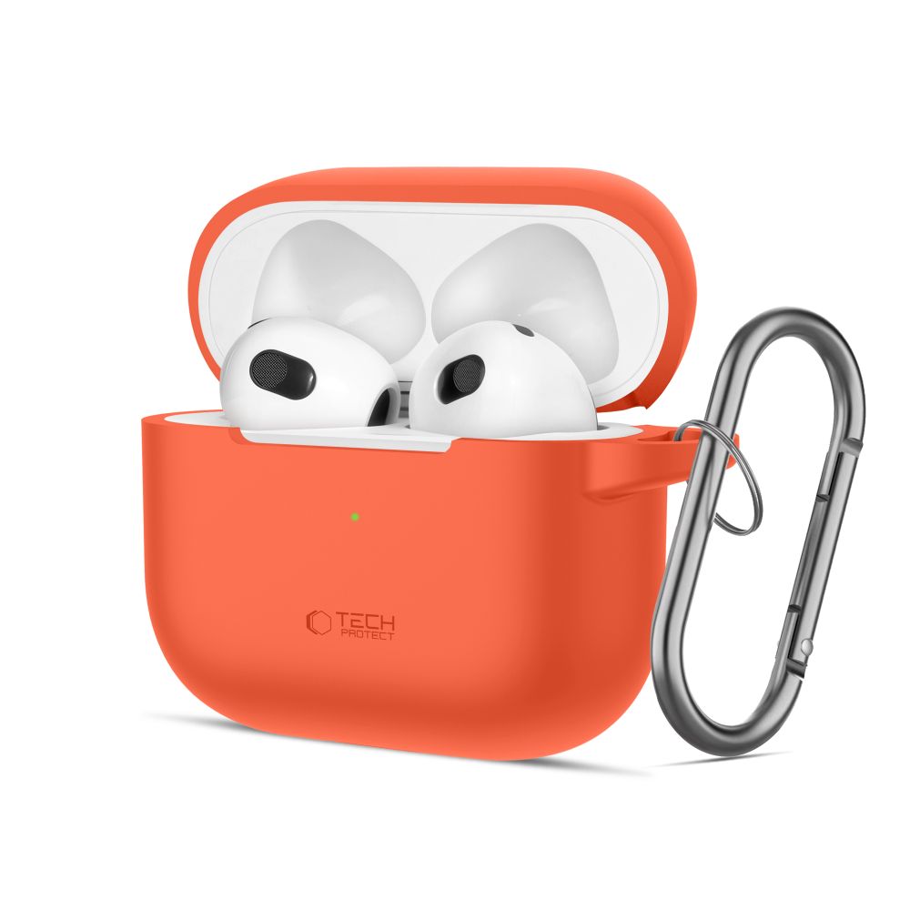 Tech-Protect Tech-Protect AirPods 3 Skal Silikon Hook Neon Orange