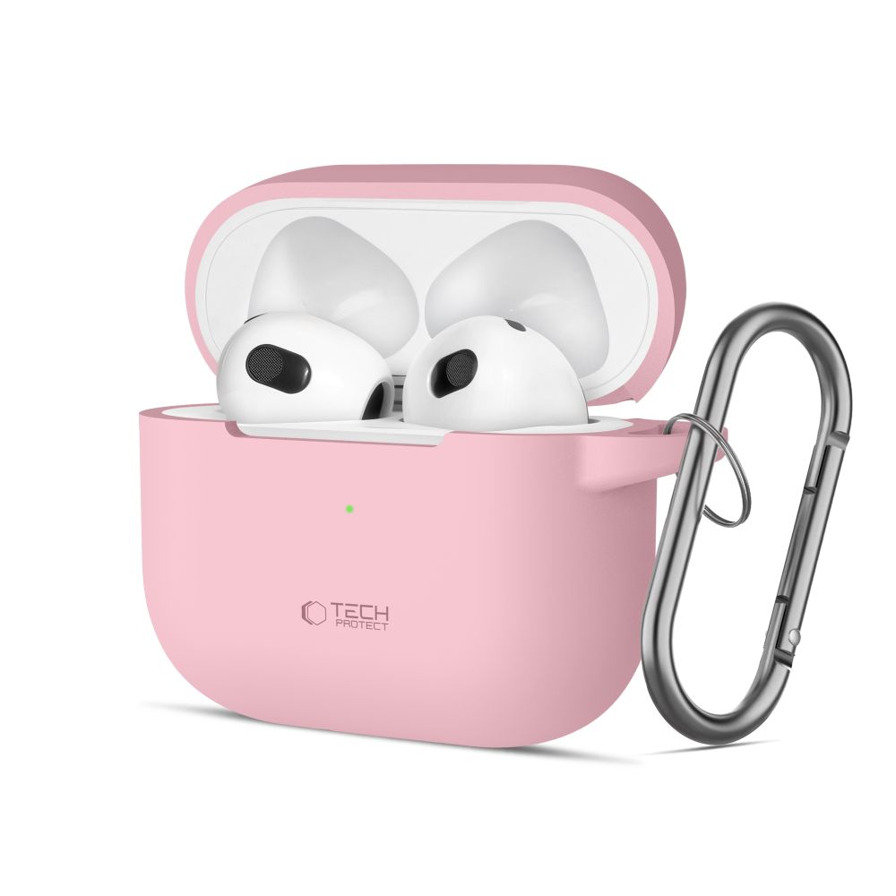 Tech-Protect Tech-Protect AirPods 3 Skal Silikon Hook Dusty Pink