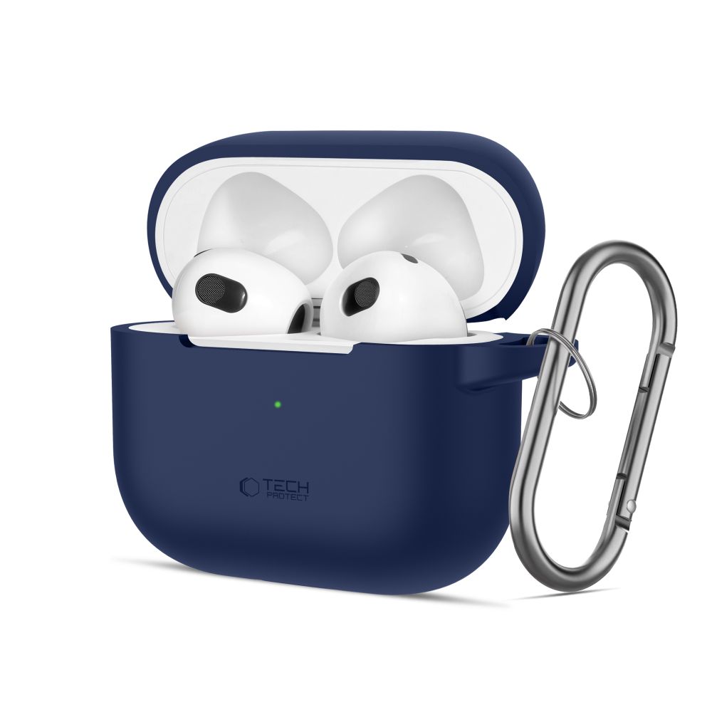 Tech-Protect Tech-Protect AirPods 3 Skal Silikon Hook Navy Blue
