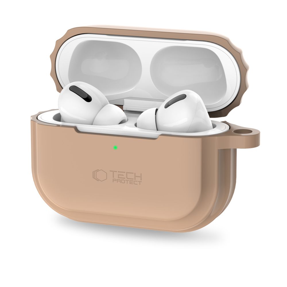Tech-Protect Tech-Protect AirPods Pro 1/2 Skal Silikon Rope Caffe Latte