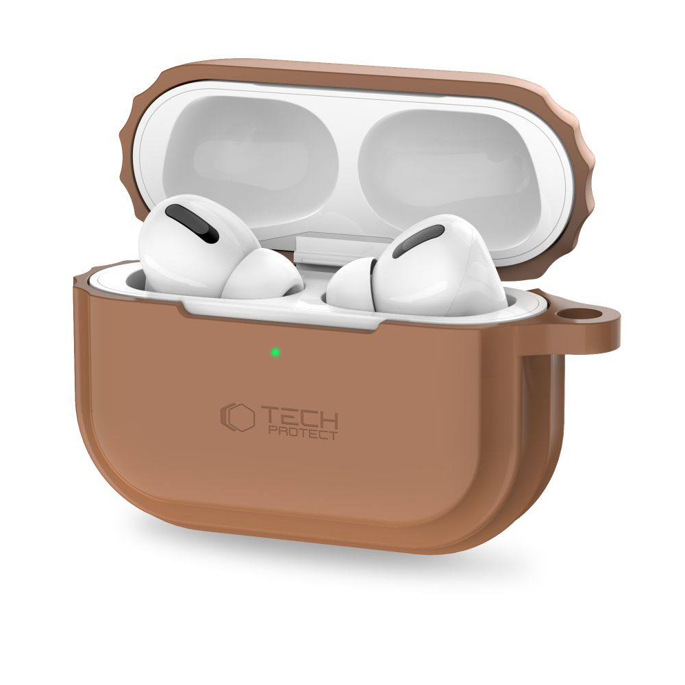 Tech-Protect Tech-Protect AirPods Pro 1/2 Skal Silikon Rope Chocolate Brown