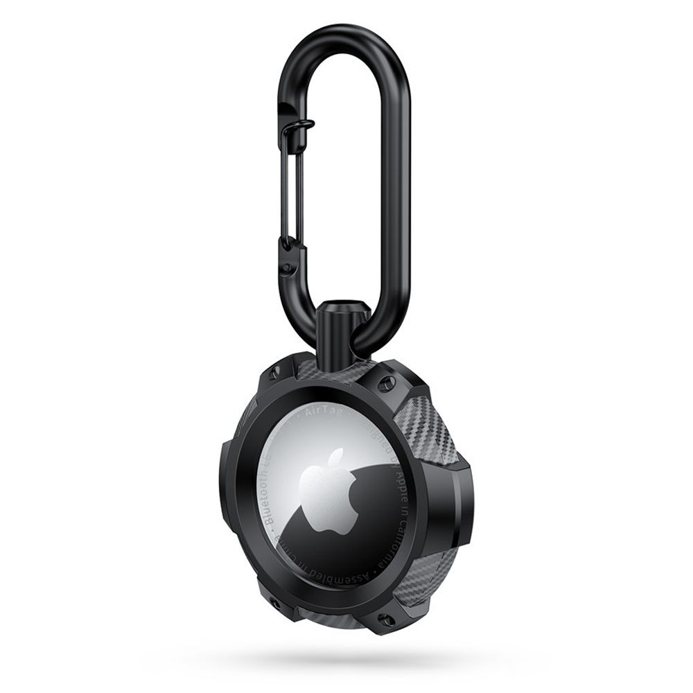 Tech-Protect Tech-Protect Apple AirTag 2/1 Hållare TPU Carbon Svart