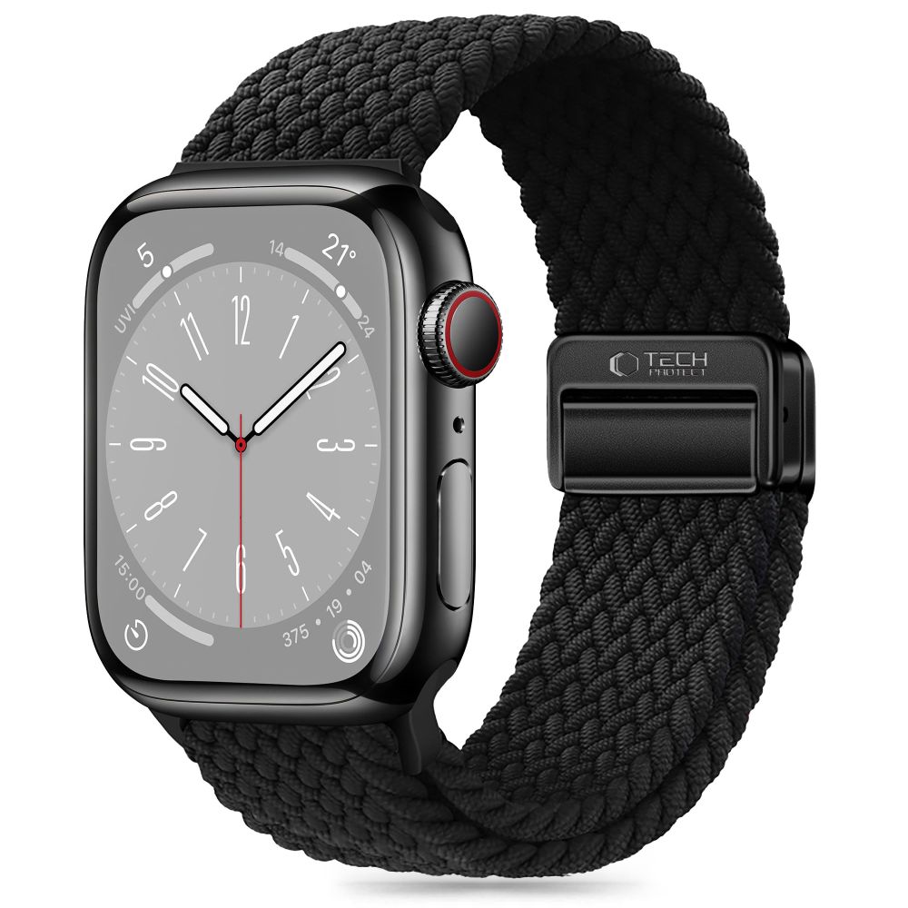 Tech-Protect Tech-Protect Apple Watch 38/40/41/42 mm Armband NylonMag Black