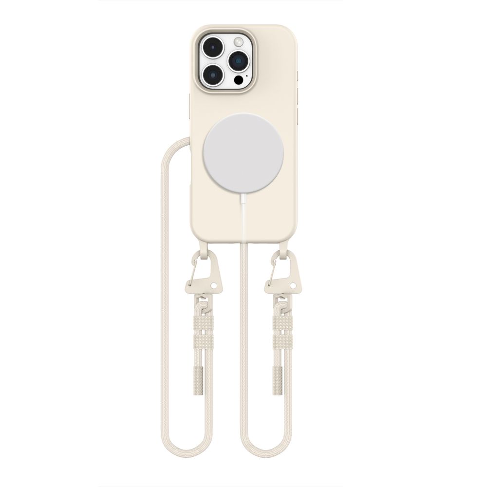 Tech-Protect Tech-Protect iPhone 16 Pro Max Skal MagSafe MagNecklace Latte