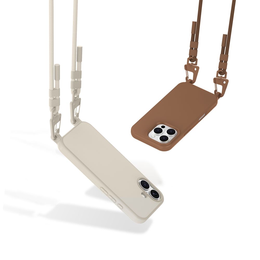 Tech-Protect Tech-Protect iPhone 16 Pro Max Skal MagSafe MagNecklace Latte