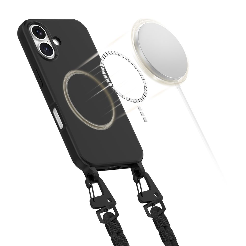 Tech-Protect Tech-Protect iPhone 16 Skal MagSafe MagNecklace Svart
