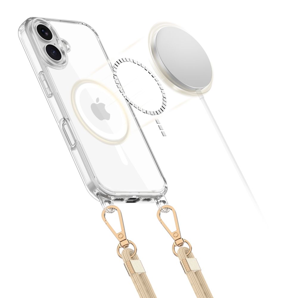 Tech-Protect Tech-Protect iPhone 16 Skal MagSafe FlexAir Chain Svart/Taupe