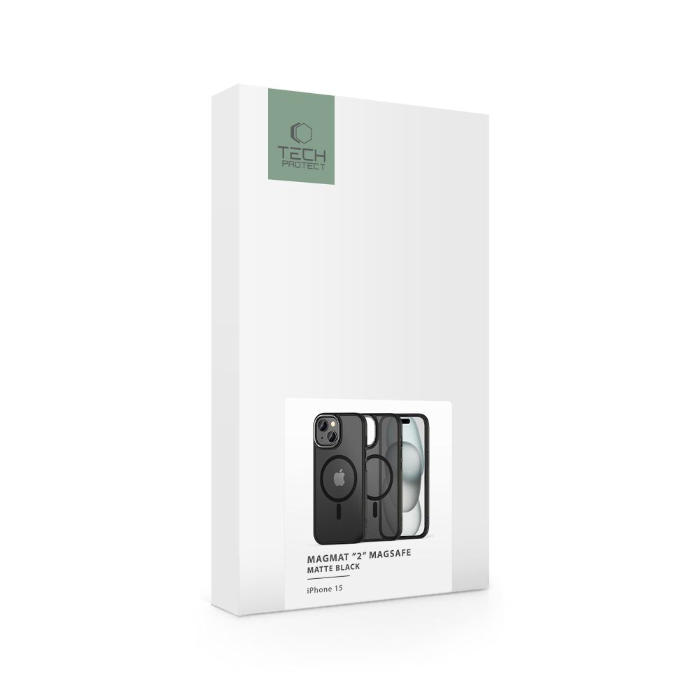 Tech-Protect Tech-Protect iPhone 15 Skal MagSafe MagMat Svart