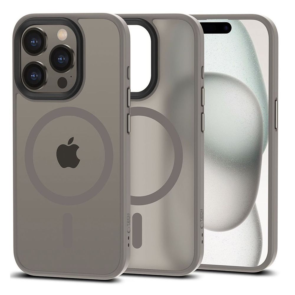 Tech-Protect Tech-Protect iPhone 15 Pro Skal MagSafe MagMat Titanium