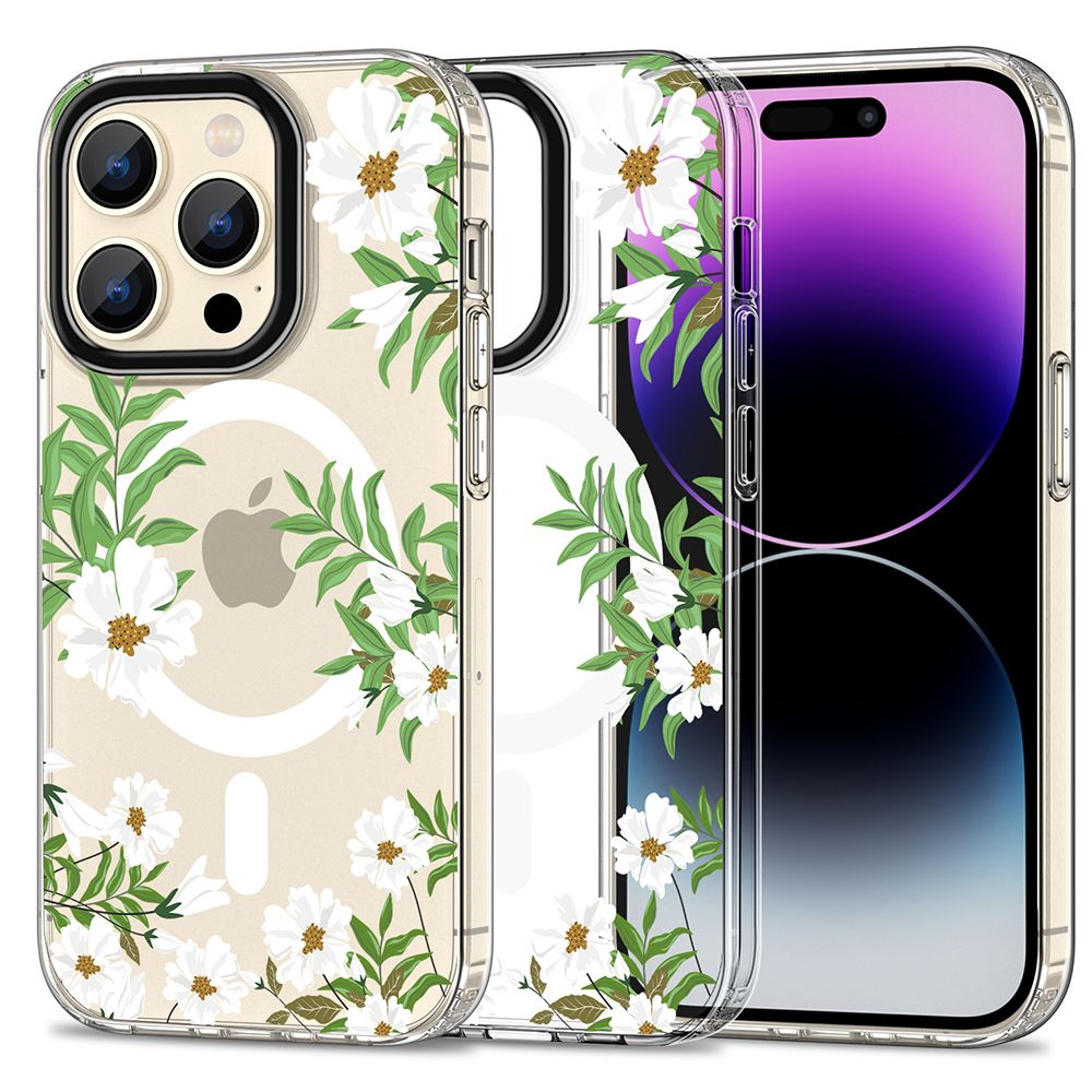 Tech-Protect Tech-Protect iPhone 15 Pro Skal MagSafe MagMood Spring Daisy